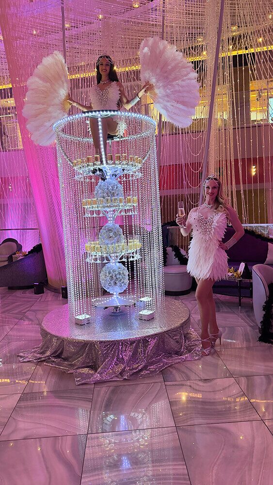 champagne dress server Roving Champagne Dress